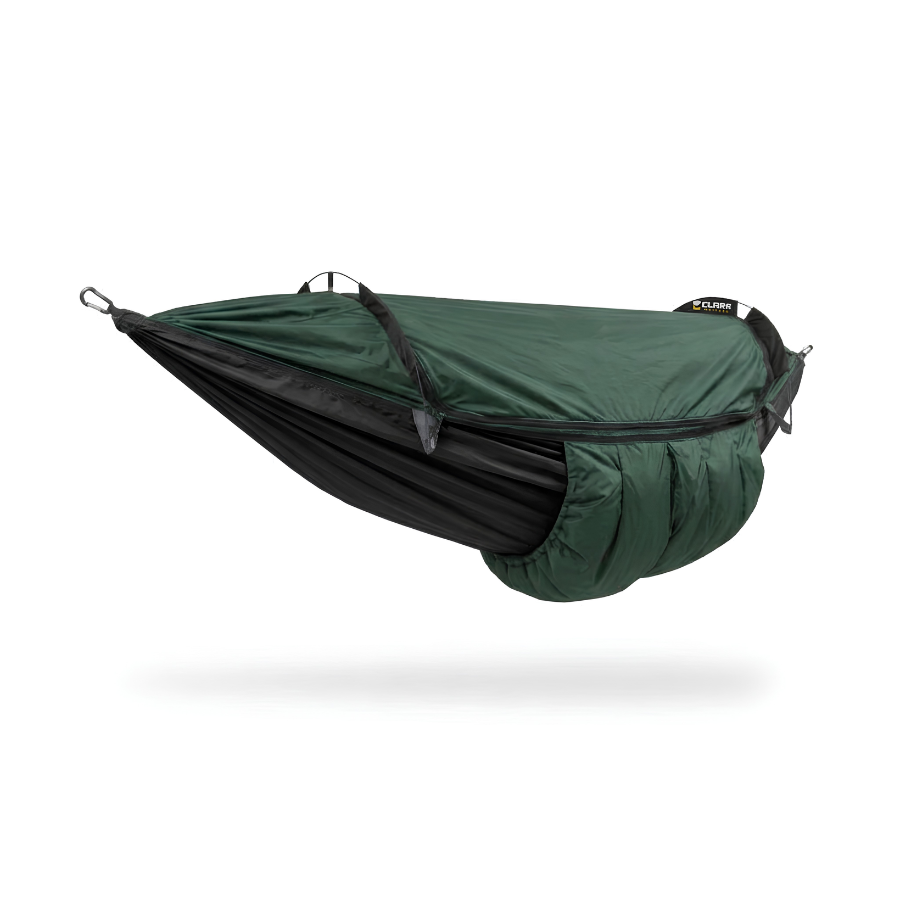 Clark NX-270 hammock in Forest Green/Black, side view
