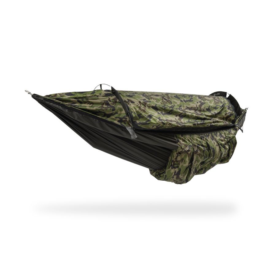 Clark NX-270 hammock in Camo/Black, side view