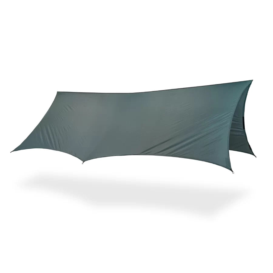 Clark Rain Fly XL in Forest Green, pitched