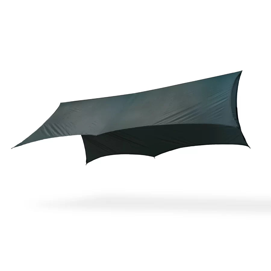 Clark Rain Fly XL in Forest Green, seen from below