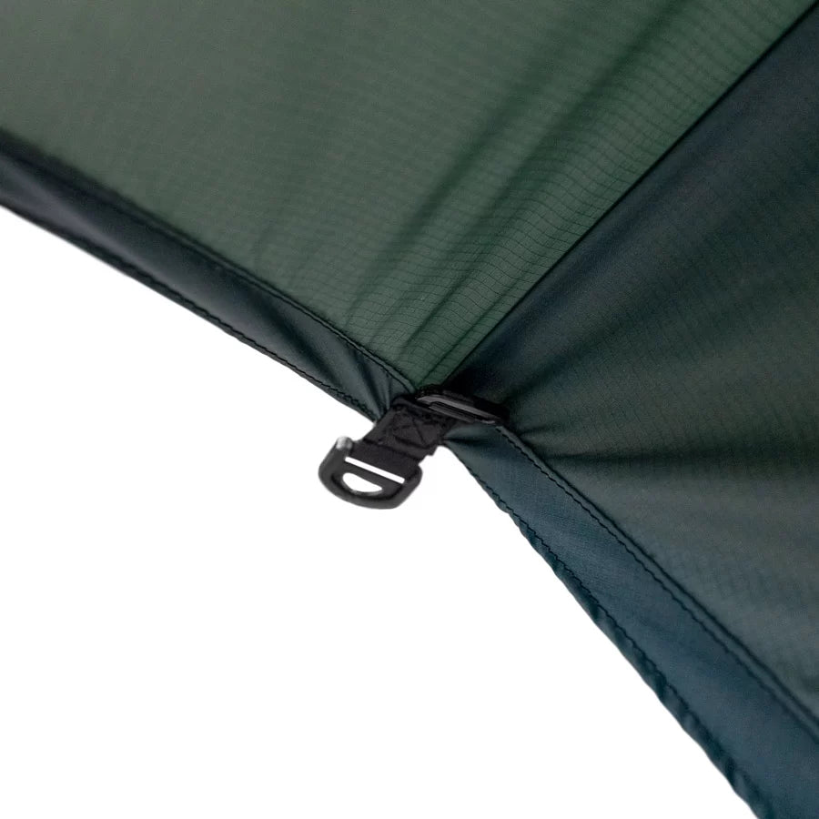 Mid-panel tie-out on the Clark Rain Fly XL
